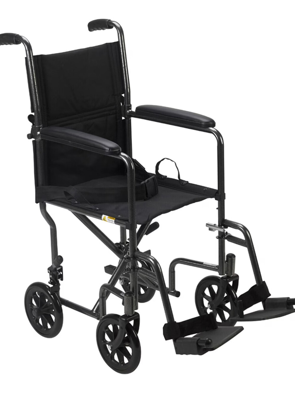 Drive Medical Lightweight Folding Transport Wheelchair - Silver Vein
